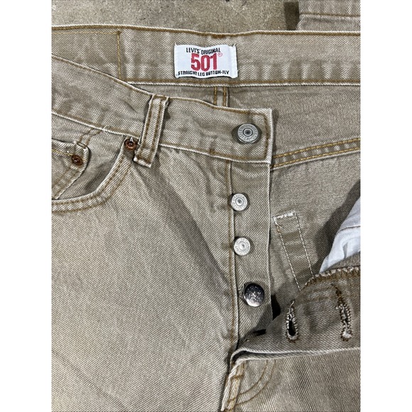 Levi's Men's 505 Regular Fit Jeans Timberwolf Garment Dye 34W x 30L 005052310 - Picture 4 of 6